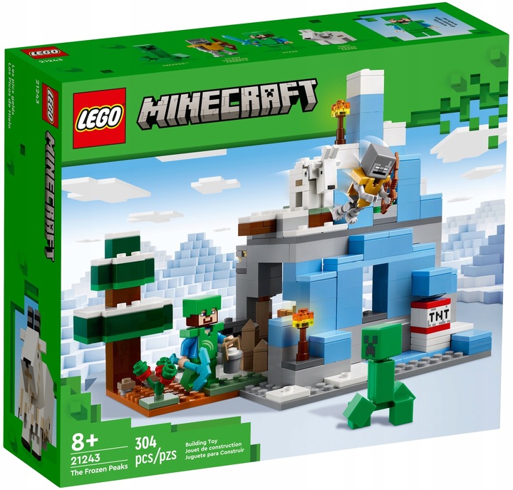 LEGO Minecraft 21243 Ośnieżone szczyty