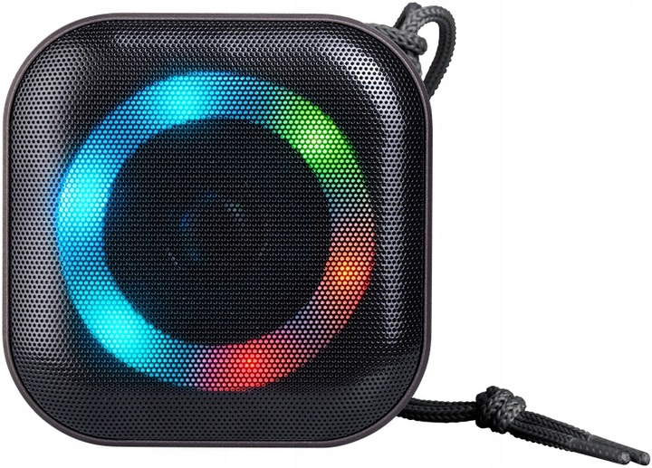 Przenośny Zewnętrzny Głośnik Bluetooth 5.3 LED Mobilny Bezprzewodowy USB-C