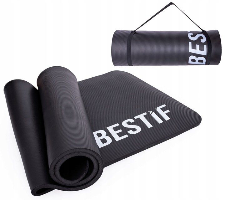 MATA DO ĆWICZEŃ FITNESS NBR JOGI GRUBA KARIMATA GIMNASTYCZNA180 cm x 60 cm