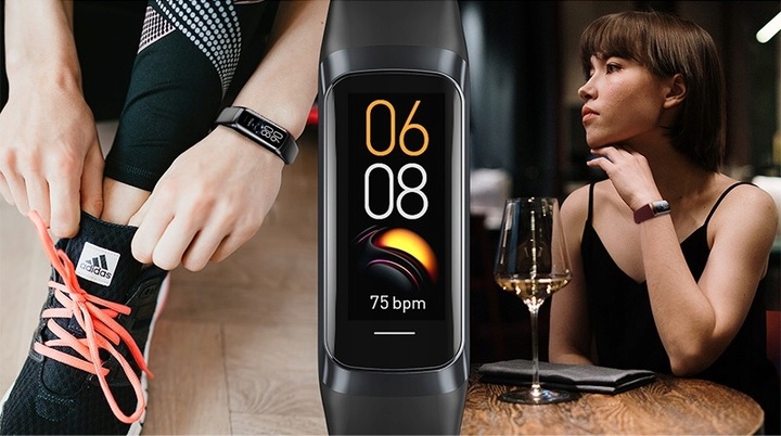 SMARTWATCH ZEGAREK SMARTBAND DAMSKI AMOLED PL PULS SPORT KROKOMIERZ