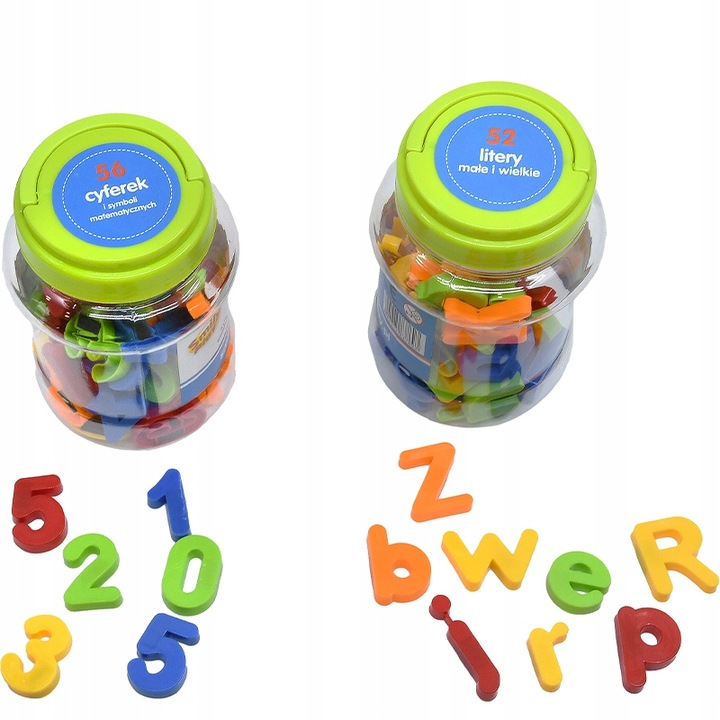 LITERKI I CYFERKI SYMBOLE MAGNETYCZNE NA MAGNES DO TABLICY