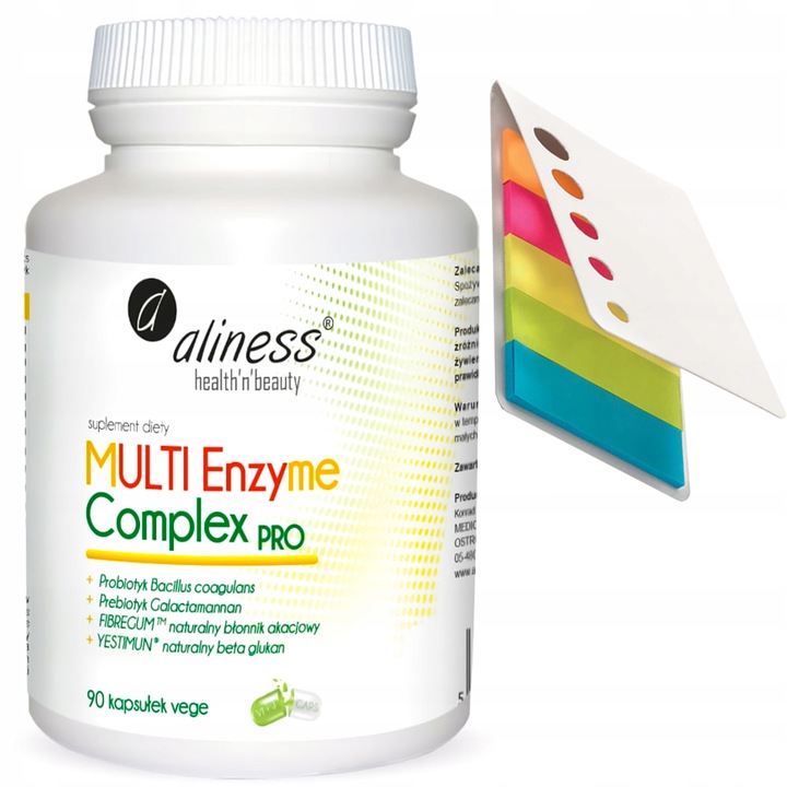 Aliness MULTI Enzyme Complex PROBIOTYK ENZYMY TRAWIENNE VEGE 90k