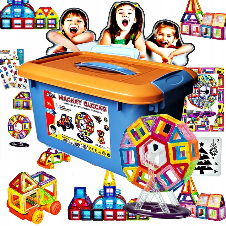 Klocki Magnetyczne – Buduj, Twórz I Odkrywaj Świat , Zostań Budowniczym!