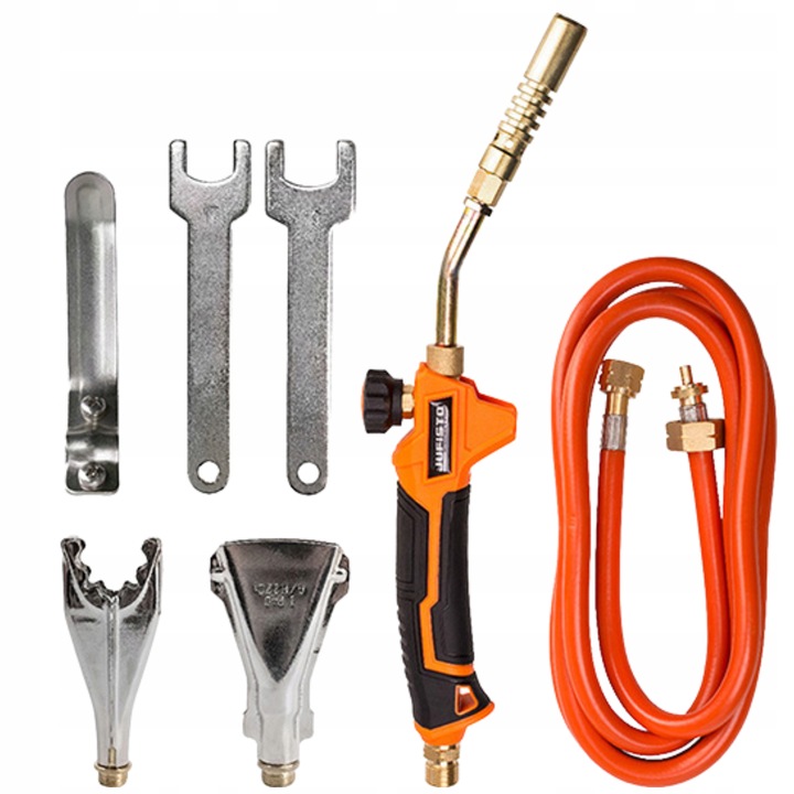 WAART Palnik UNIWERSALNY do lutowania MIEDZI + 3 DYSZE 17-40 mm, wąż 2 m