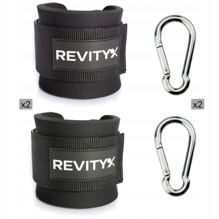 UCHWYTY OPASKI NA KOSTKI DO WYCIĄGU DO TRENINGU NÓG I POŚLADKÓW 2 SZT.