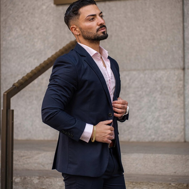 Bransoletka męska ze stali szlachetnej SERASAR [Franco] - Złota - 20cm