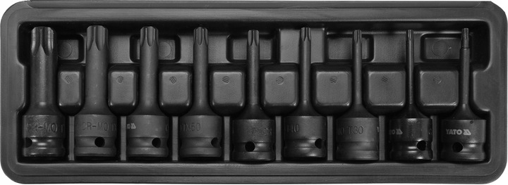 YATO YT-10654 ZESTAW KLUCZY UDAR. T30-T80 TORX 8CZ