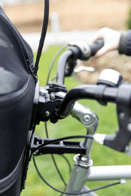 TRIXIE TRANSPORTER KOSZ DLA PSA KOTA NA ROWER KIEROWNICĘ + STELAŻ I OSŁONA