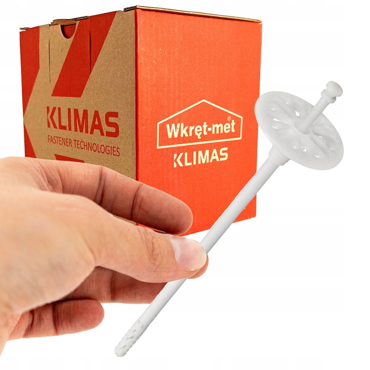 KOŁKI ŁĄCZNIKI IZOLACJI DO STYROPIANU 26cm 100 szt