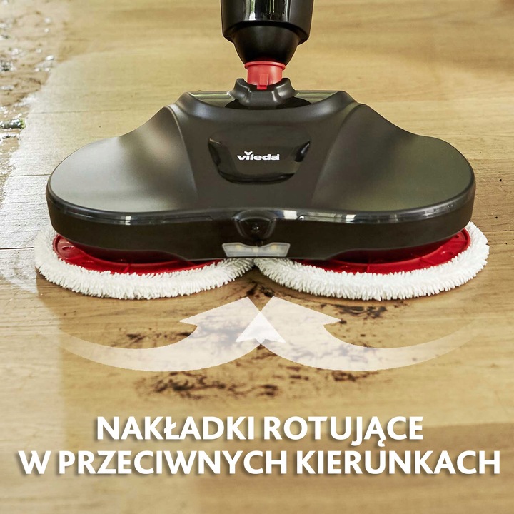 MOP ELEKTRYCZNY VILEDA LOOPER BEZPRZEWODOWY SPRYSKIWACZ + 4 Wkłady Gratis