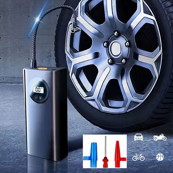 Elektryczna Pompa Powietrza Bezprzewodowa Cyfrowa Pompa Powietrza DoPojazdu