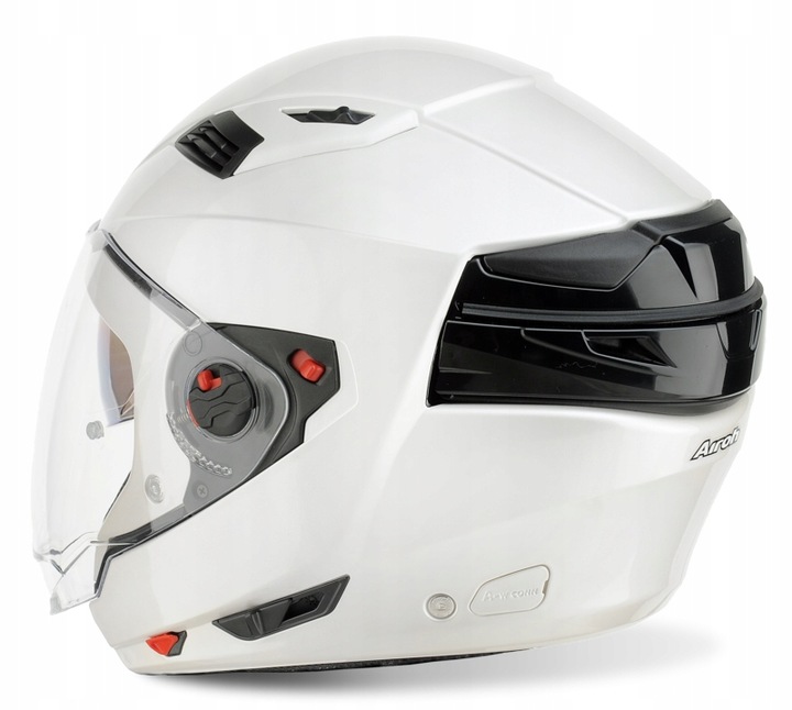 Kask Motocyklowy Z Wypinaną Szczęką Airoh Executive White Gloss Roz. XL
