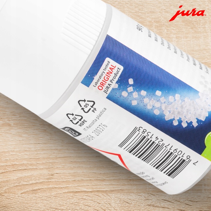 TABLETKI PREPARAT ŚRODEK DO CZYSZCZENIA SYSTEMU MLECZNEGO JURA 90G DOZOWNIK