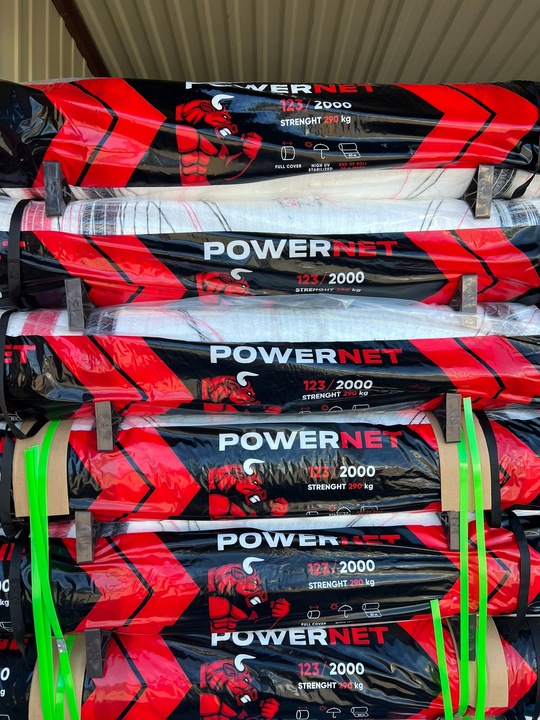 Siatka do bel POWER NET 123x2000m TURBO MOCNA do słomy, siana, kiszonki