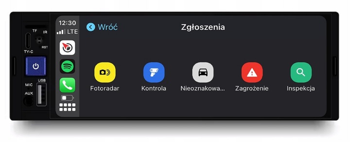 RADIO SAMOCHODOWE NAWIGACJA 1DIN ANDROID BT USB AUX KAMERA COFANIA CARPLAY