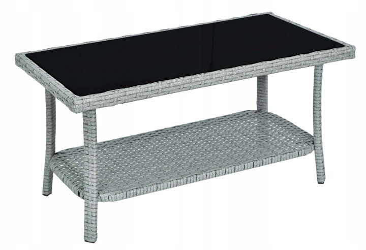 ZESTAW MEBLI OGRODOWYCH Z TECHNORATTANU RATTAN SOFA FOTELE STOLIK NA OGRÓD