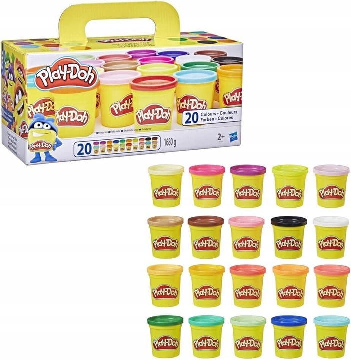 HASBRO PLAY DOH CIASTOLINA ZESTAW 20 TUB A7924