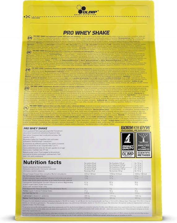 OLIMP WHEY PROTEIN COMPLEX 700g ODŻYWKA BIAŁKOWA WPC BIAŁKO SERWATKOWE