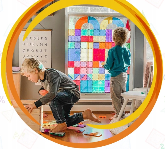 Klocki magnetyczne konstrukcyjne wersja podróżna dla dzieci edukacyjne 30el