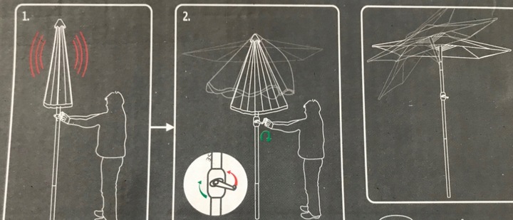 Parasol ogrodowy z oświetleniem LED 270cm beżowy z