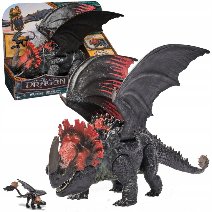 JAK WYTRESOWAĆ SMOKA FIGURKA CZERWONA ŚMIERĆ ATAK Z KŁAPNIĘCIEM 28CM