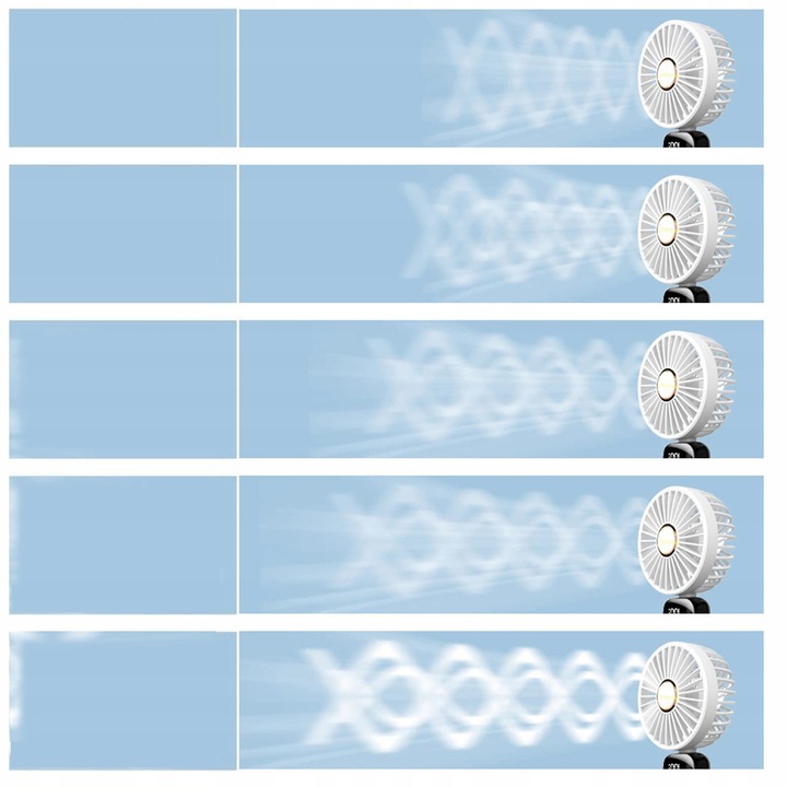 WENTYLATOR RĘCZNY PRZENOŚNY MINI WENTYLATOR Z AKUMULATOR 3000 MAH W PODRÓŻY