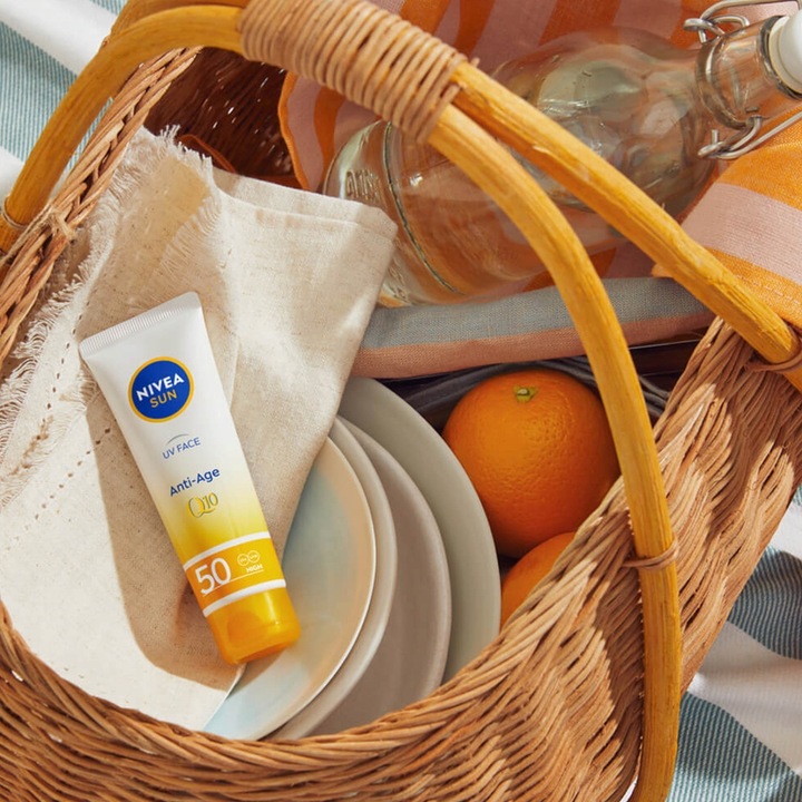 NIVEA SUN Krem do twarzy przeciwsłoneczny przeciwzmarszczkowy SPF50 50ml