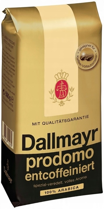 Dallmayr Prodomo Entcof. bezkofeinowa ziarnista 500g Import z Niemiec