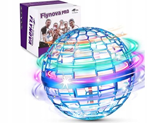 LATAJĄCA KULA DRON PIŁKA ZABAWKA UFO USB LED kolor