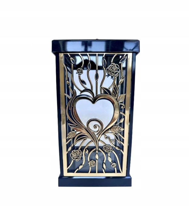 Znicz Kapliczka Serce 31 cm Złoty Ekskluzywna Stonowana Fermo Duży