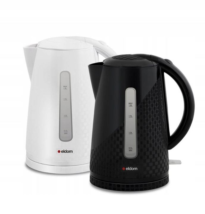 CZAJNIK ELEKTRYCZNY BEZPRZEWODOWY BIAŁY 2000W 1,8l STRIX ELDOM C240SB