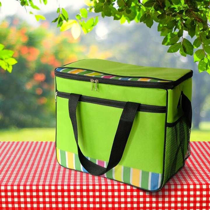 POJEMNA TORBA TERMICZNA NA PLAŻĘ PIKNIK 26 LITRÓW
