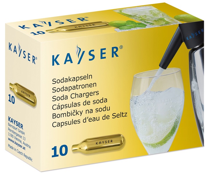 KAYSER CO2 NABOJE DO SYFONU WODY SODOWEJ SATURATORA 30 SZTUK