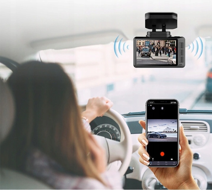 T8DUAL Wideorejestrator 4K SONY IMX335 Wifi GPS 64