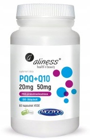 Aliness PQQ MGCPQQ 20 mg koenzym Q10 50 mg 60 kaps
