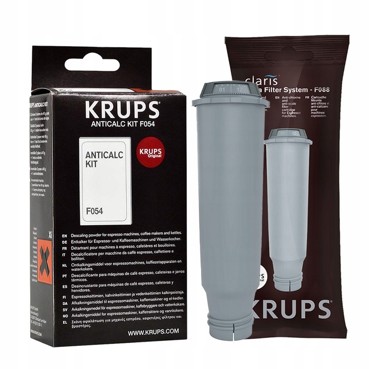 Filtr Do Ekspresu Krups F088 + Odkamieniacz F054