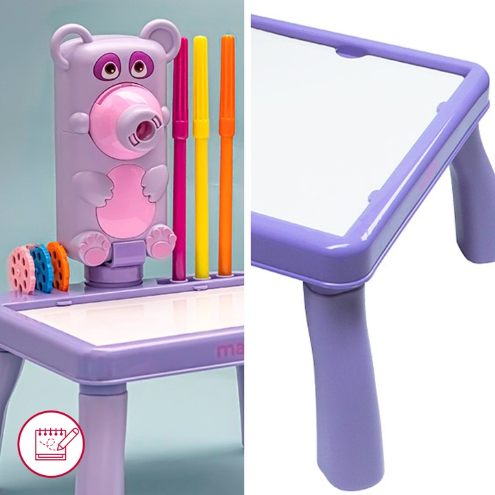 Projektor do rysowania dla dzieci rzutnik mazaki tablica do nauki rysowania