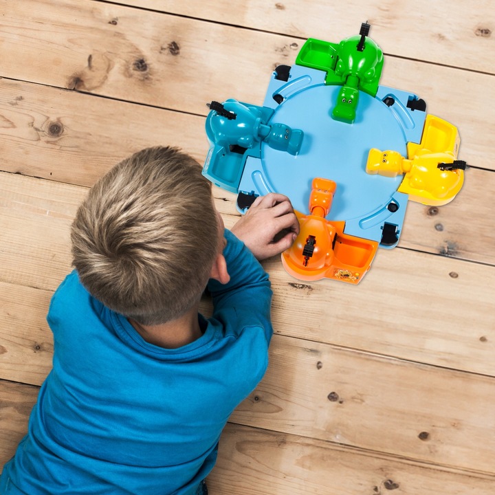 GRA ZRĘCZNOŚCIOWA DLA 4 OSÓB GŁODNE HIPCIE HIPOPOTAM DLA DZIECI RODZINNA