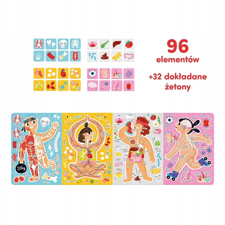 Puzzle Tak działa Moje ciało CzuCzu