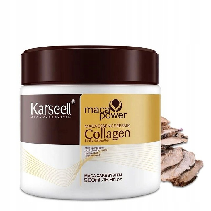 ORYGINALNA maska do włosów Karseell collagen hair mask maca kolagen 500 ml