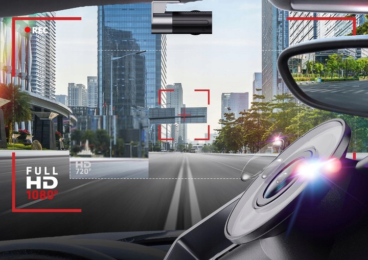 WIDEOREJESTRATOR DO AUTA SAMOCHODU XBLITZ Z10 SLIM DVR FULL HD WIFI KAMERA