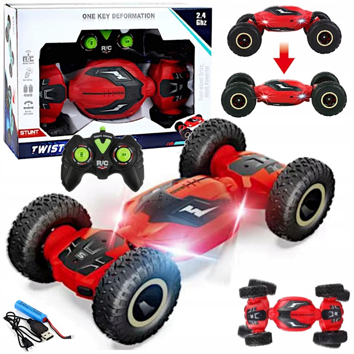 SAMOCHÓD ZDALNIE STEROWANY RC AUTO TWIST CAR STUNT 4X4 PREZENT DLA DZIECI
