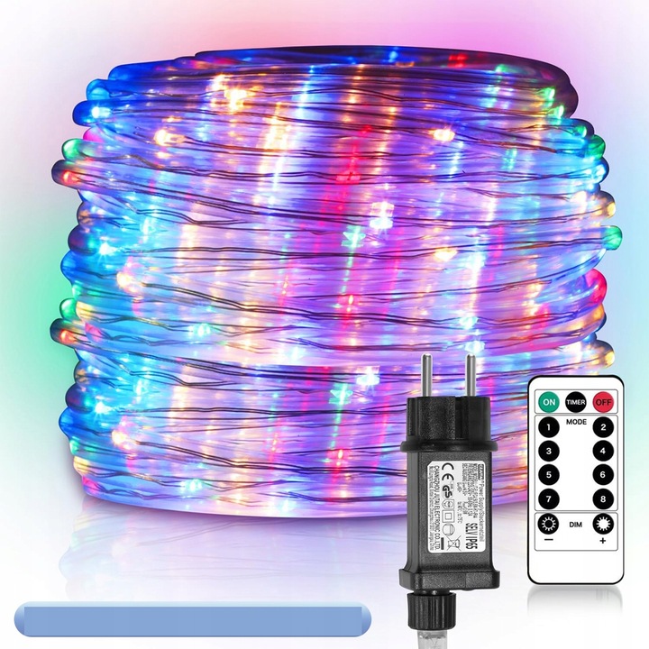 Wąż sznur świetlny LED RGB 10m Party Light , Dekoracje świąteczne +pilot