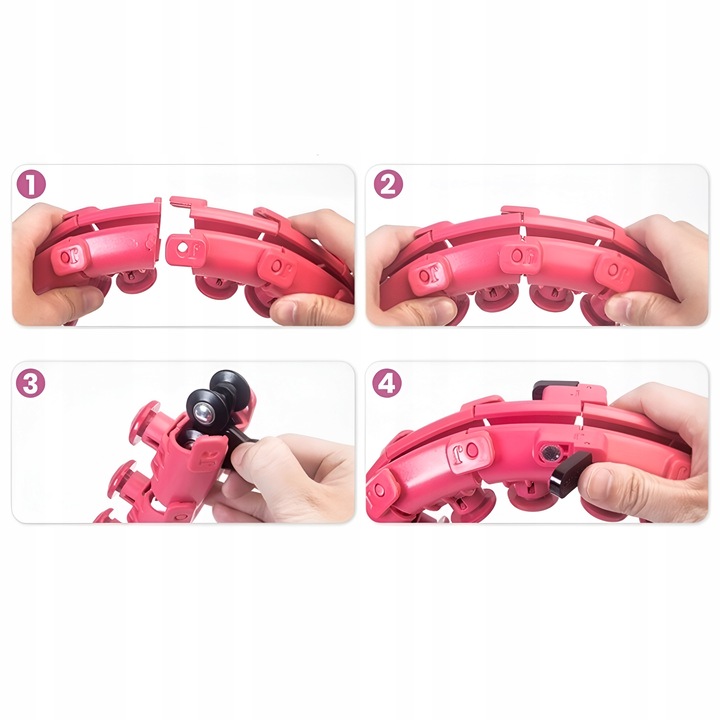 HULA HOP Z OBCIĄŻENIEM PLUS SIZE XXL WYPUSTKAMI ODCHUDZAJĄCE SKŁADANE SMART