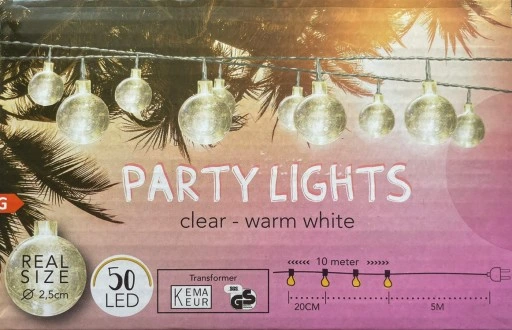 LAMPKI SIECIOWE 50 LED DO OGRODU BALKON TARAS 15m