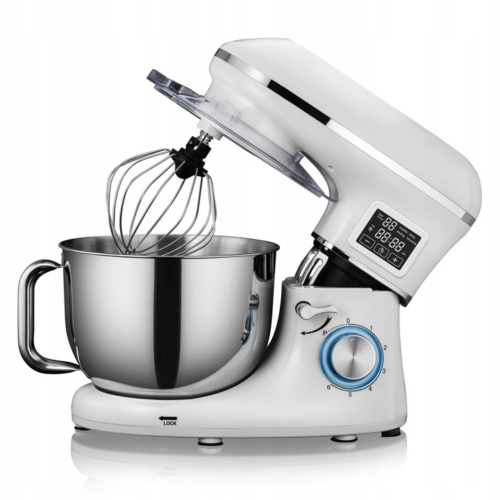 ROBOT KUCHENNY PLANETARNY MIKSER KERCH MYCHEF PODGRZEWANA MISA WHITE 6,2L