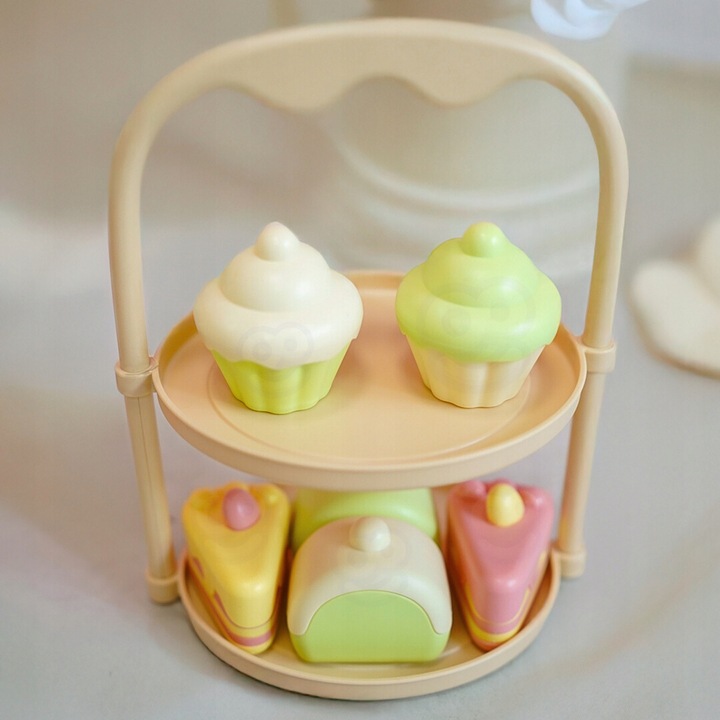 SERWIS ZESTAW DO HERBATY KAWY DESER FILIŻANKI AKCESORIA 25 EL. WOOPIE