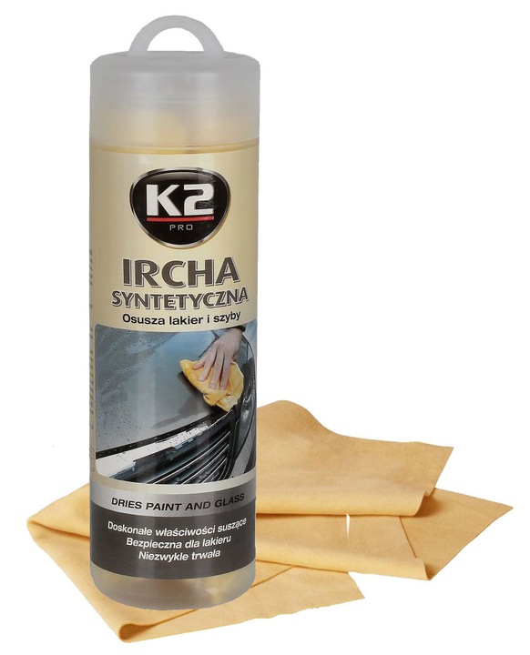 2 X K2 IRCHA SYNTETYCZNA 66x43 cm ŚCIERKA ŚCIERECZKA DO SZYB SAMOCHODU AUTA