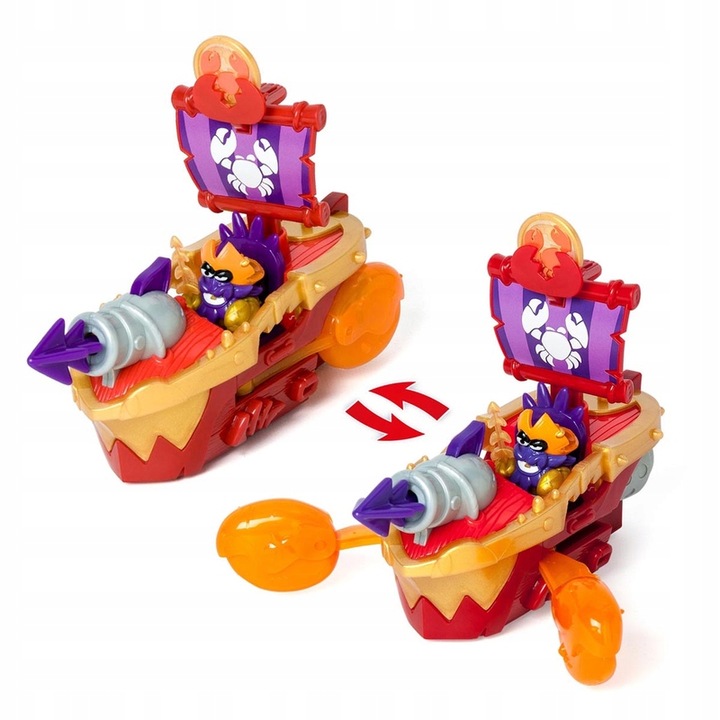 PIRATIX Sea Crusher Statek Piracki Krab i Ekskluzywny Kapitan Lobster