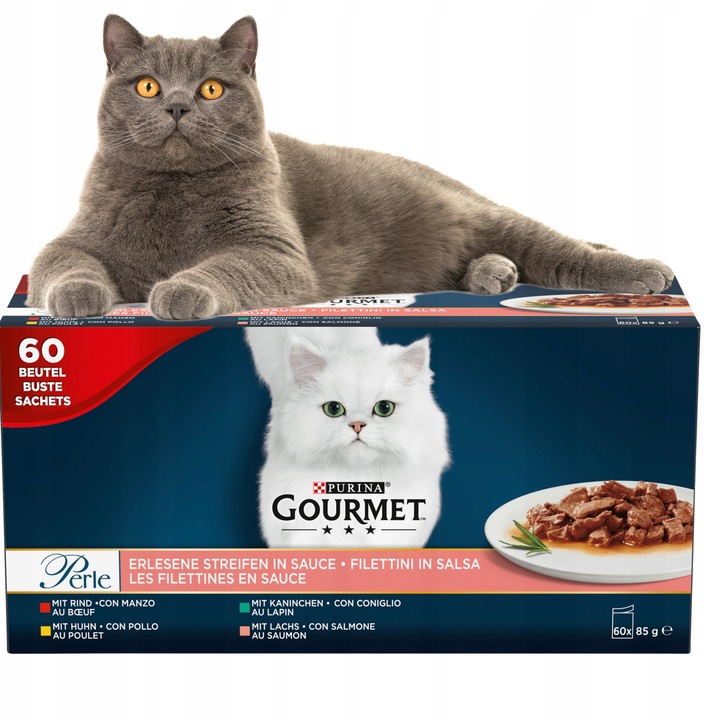 Purina Gourmet Perle Mokra karma dla kotów 85 g x 60 sztuk